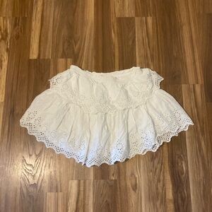 GAP White Cotton Skirt
